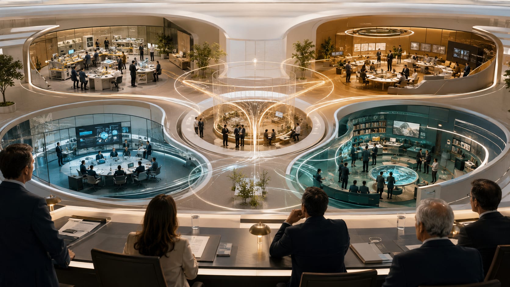 Directors oversee four connected enterprise environments representing execution, acceptance, governance, and learning capacity.
