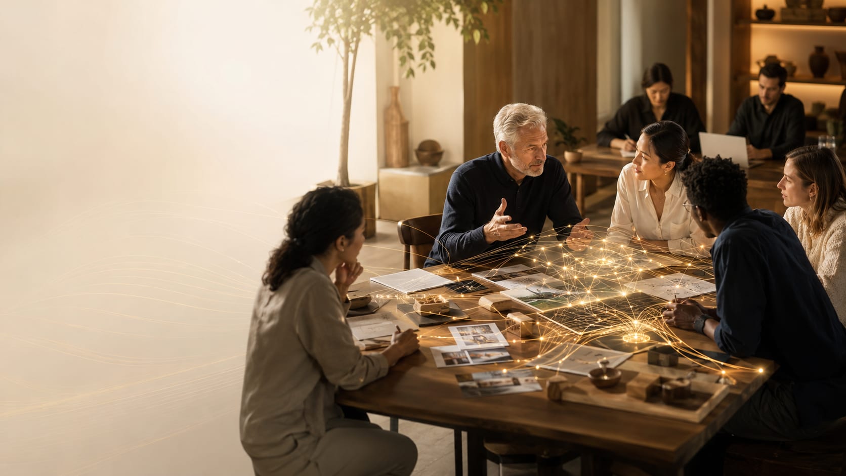 A founder and next-generation leaders turn experience, artifacts, and operating judgment into shared institutional knowledge.