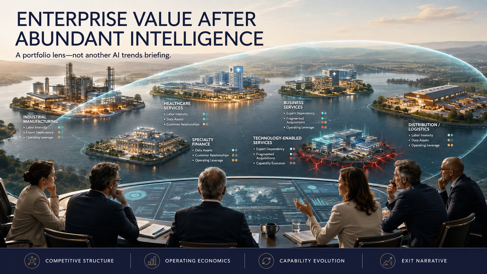 Private equity leaders examine how intelligence may strengthen or expose different companies across a multi-industry portfolio.
